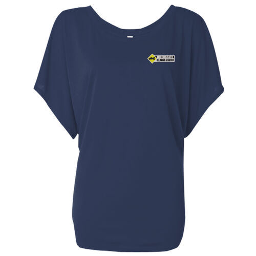 Women's Flowy Draped Sleeve Dolman Tee Thumbnail