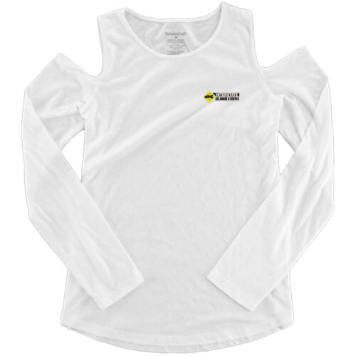 Women's Cold Shoulder Long Sleeve T-Shirt Thumbnail